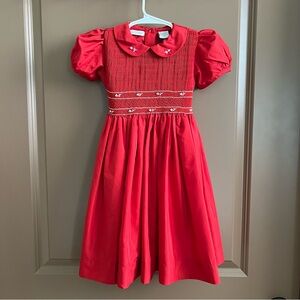 Carriage Boutique Red Smocked Toddler Dress - Christmas Dress - Holiday Dress